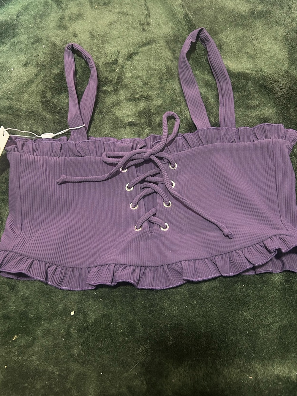 NWT Citrine Swim Ivy Reversible Bikini Top